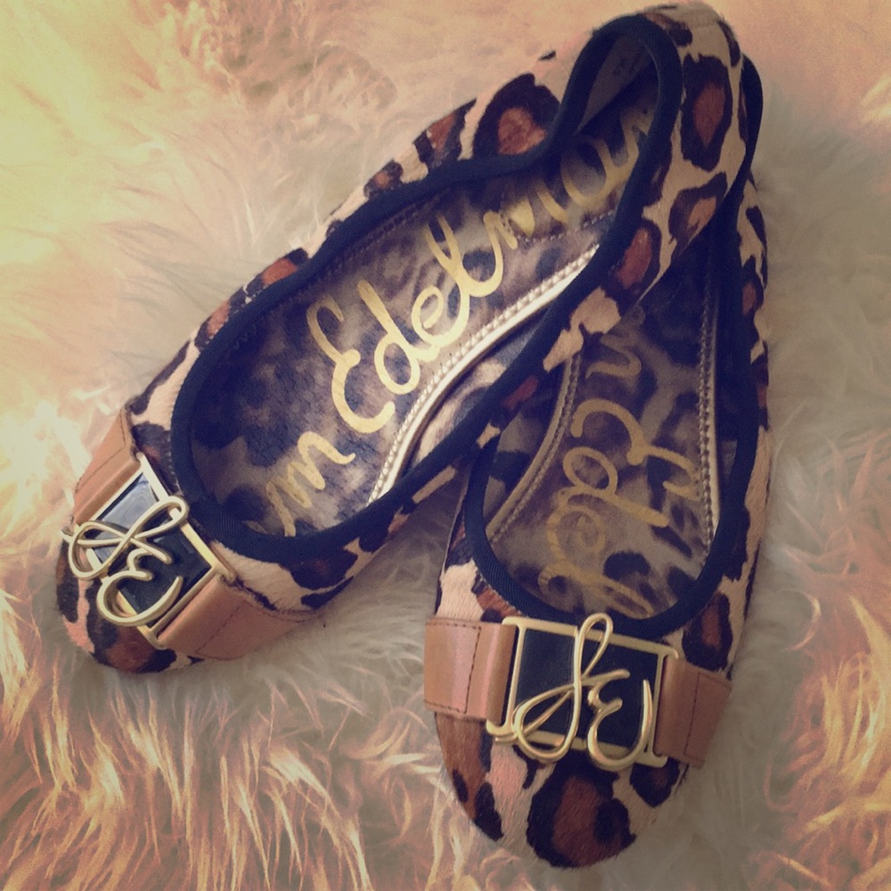 Sam Edelman leopard flats